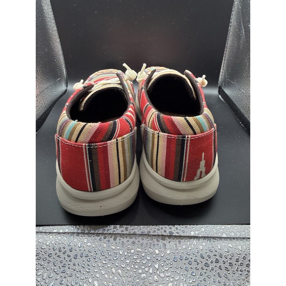 Ariat Hilo Slip-On Shoes WOMEN 9B Pastel Serape Aztec Print Moc Toe Comfort Lace - Picture 6 of 9